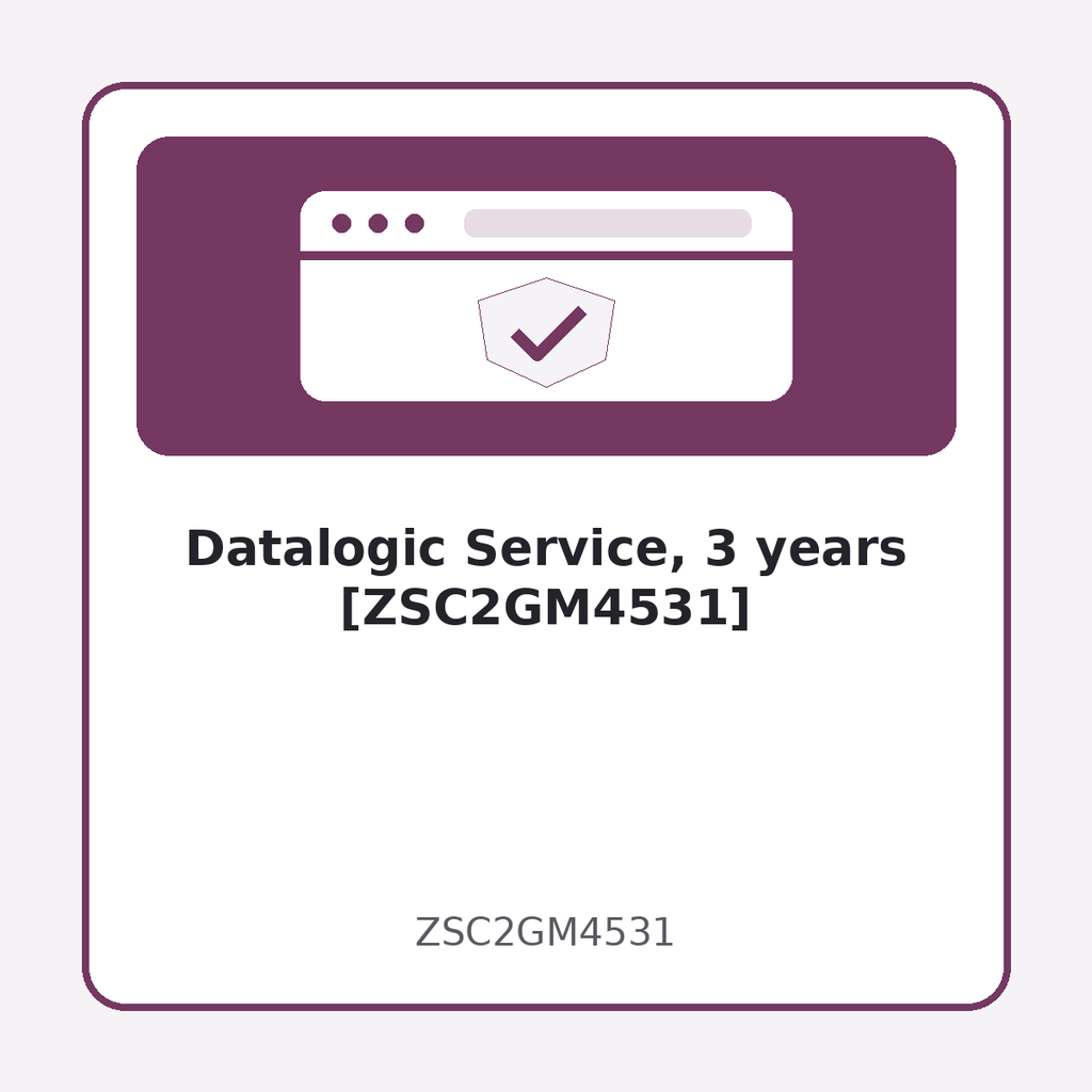 [ZSC2GM4531] Datalogic Service, 3 years [ZSC2GM4531]