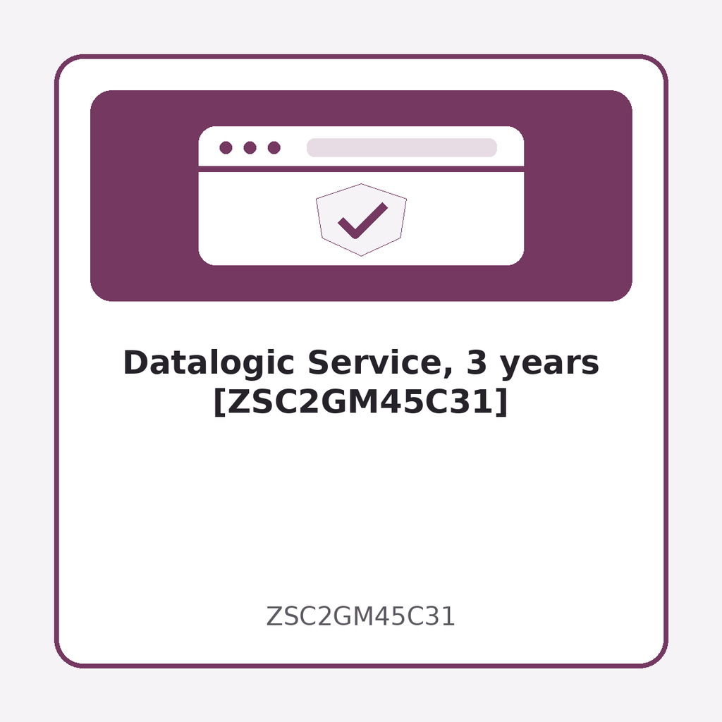 [ZSC2GM45C31] Datalogic Service, 3 years [ZSC2GM45C31]