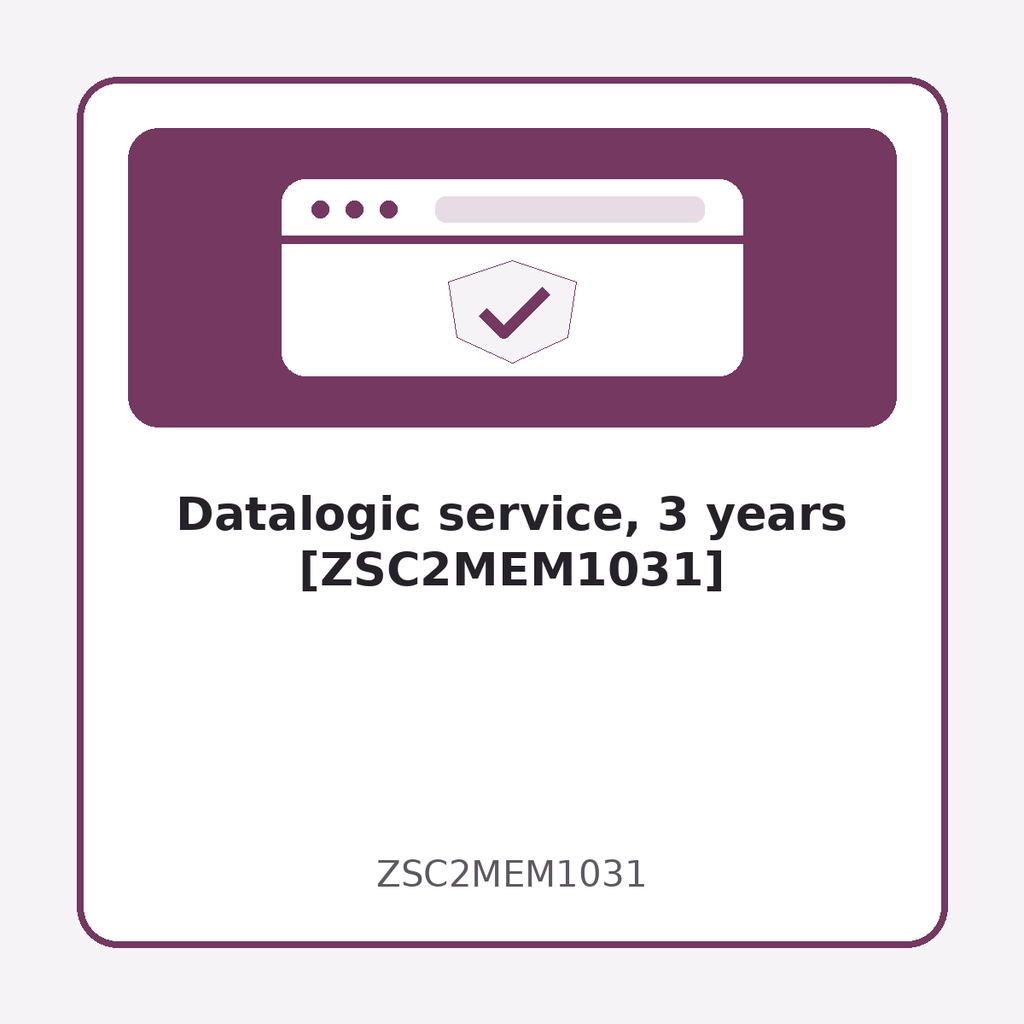 [ZSC2MEM1031] Datalogic service, 3 years [ZSC2MEM1031]