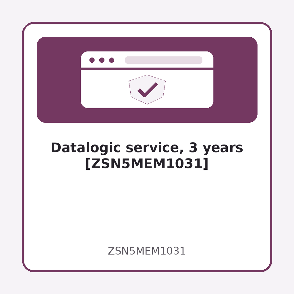 [ZSN5MEM1031] Datalogic service, 3 years [ZSN5MEM1031]