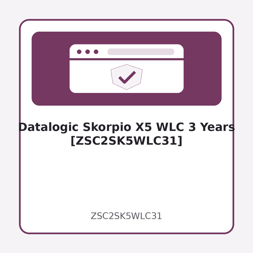 [ZSC2SK5WLC31] Datalogic Skorpio X5 WLC 3 Years [ZSC2SK5WLC31]