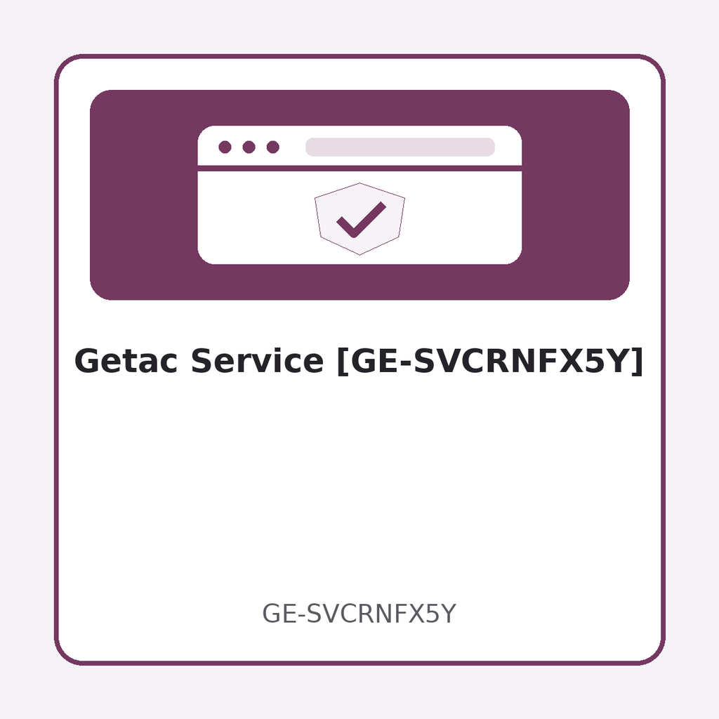 Getac Service [GE-SVCRNFX5Y]