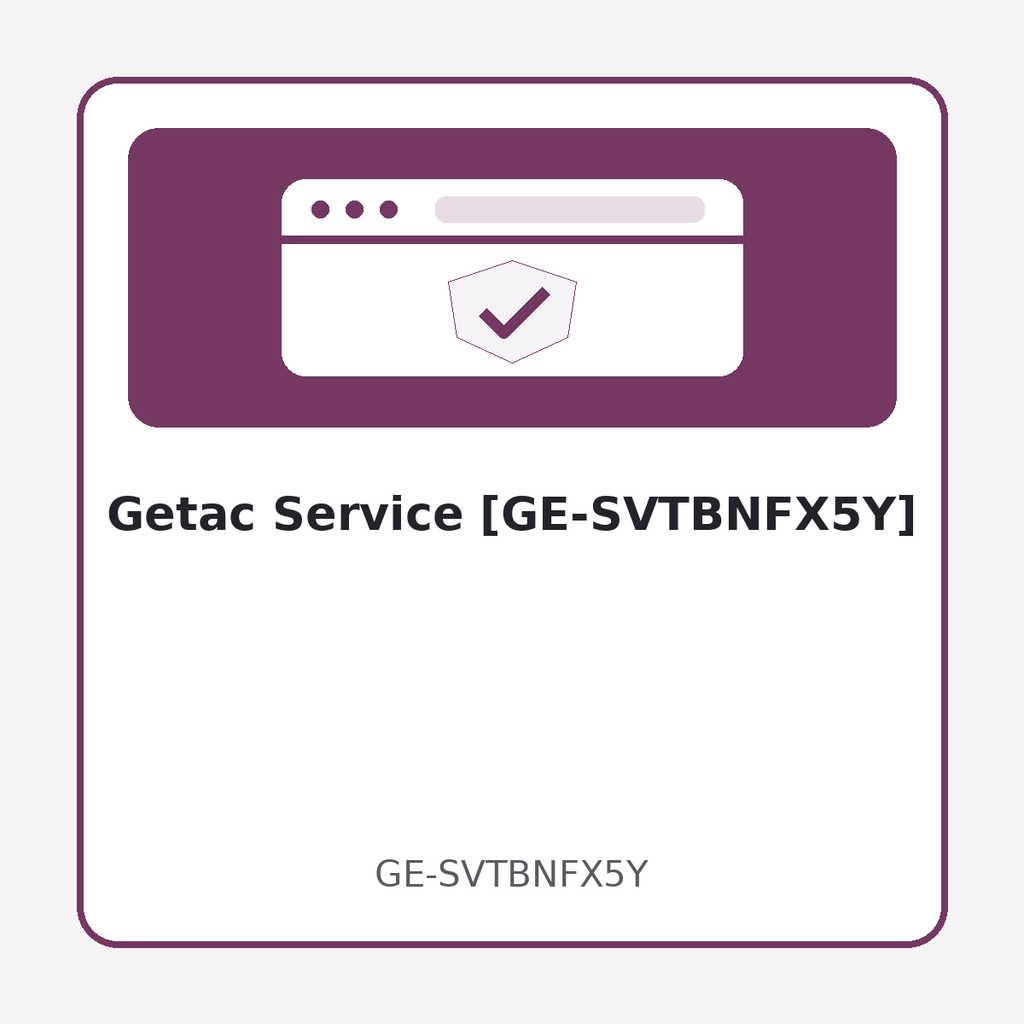 Getac Service [GE-SVTBNFX5Y]