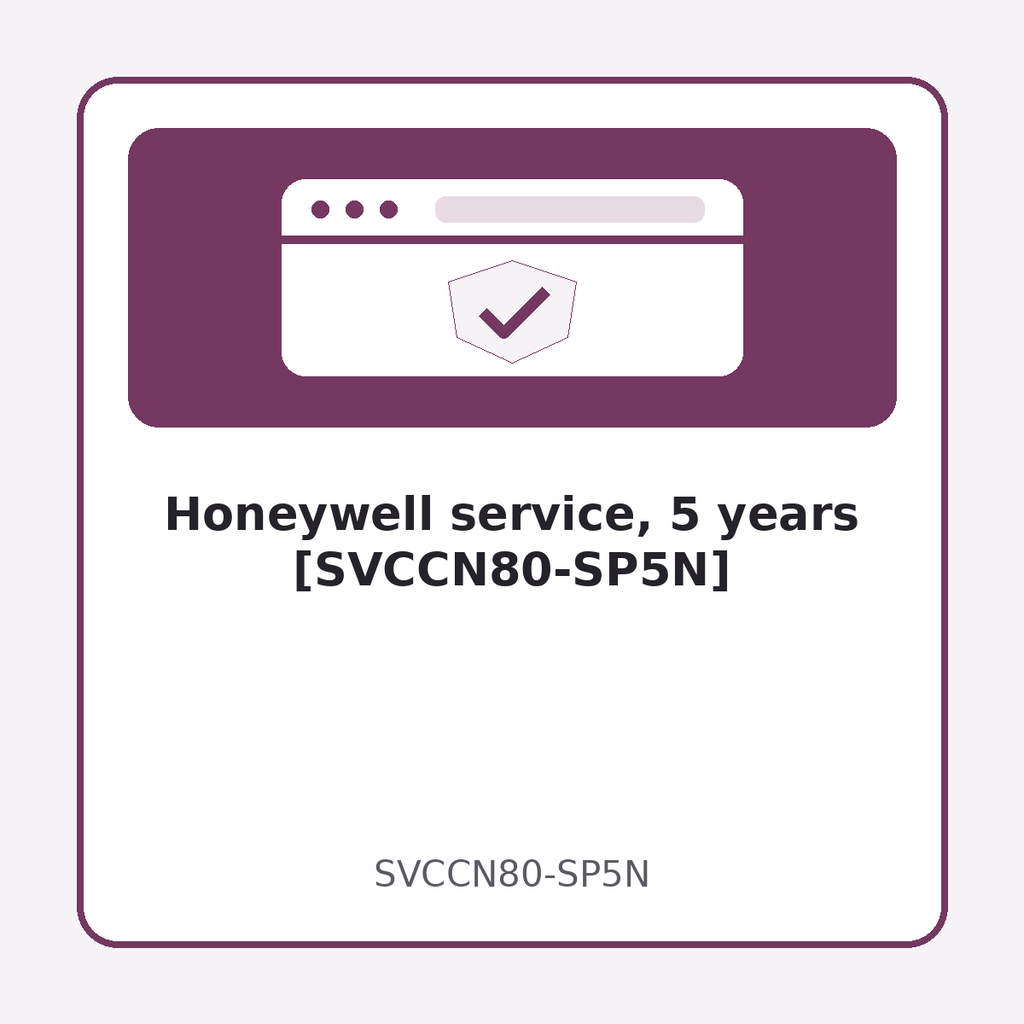 Honeywell service, 5 years [SVCCN80-SP5N]