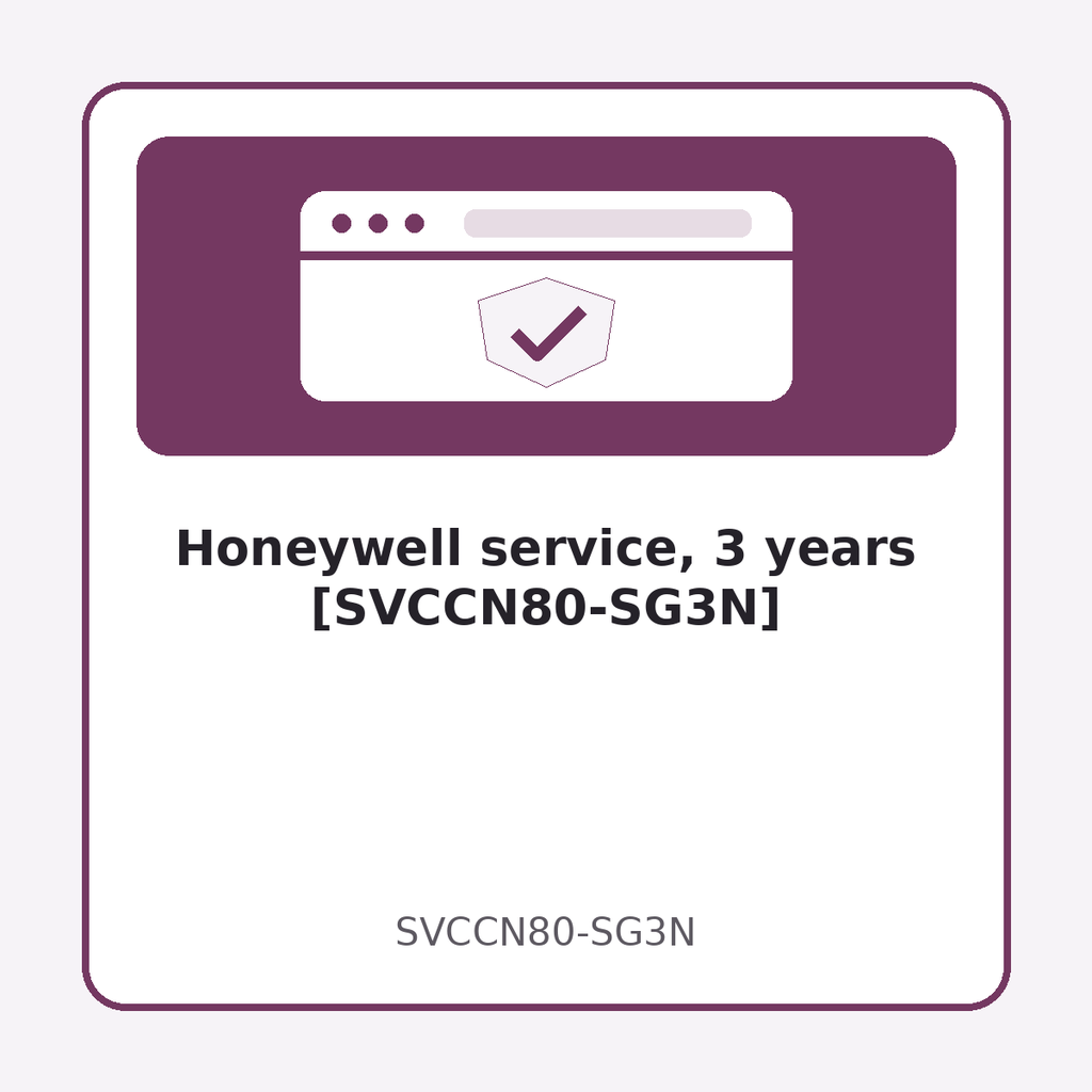 Honeywell service, 3 years [SVCCN80-SG3N]