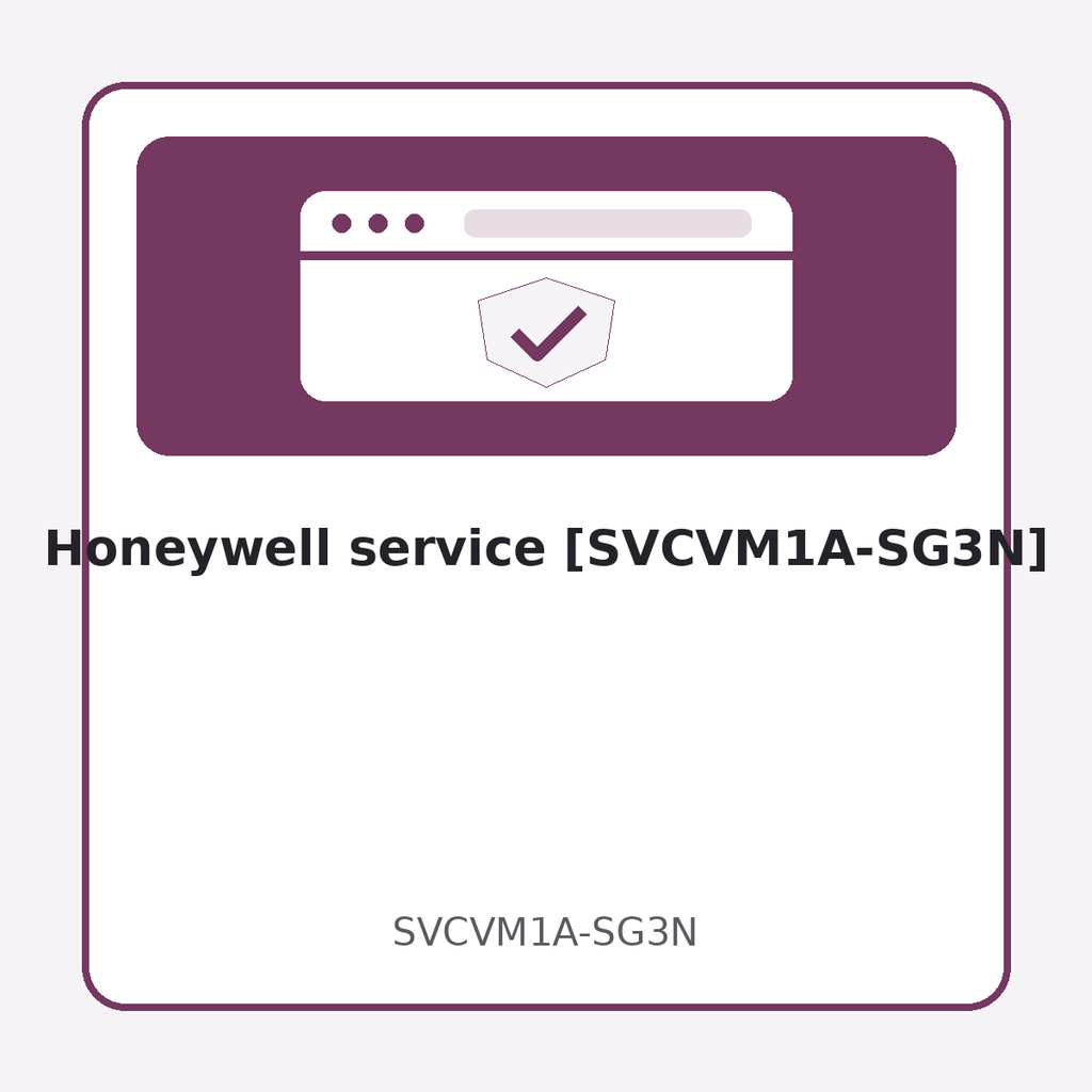 [SVCVM1A-SG3N] Honeywell service [SVCVM1A-SG3N]