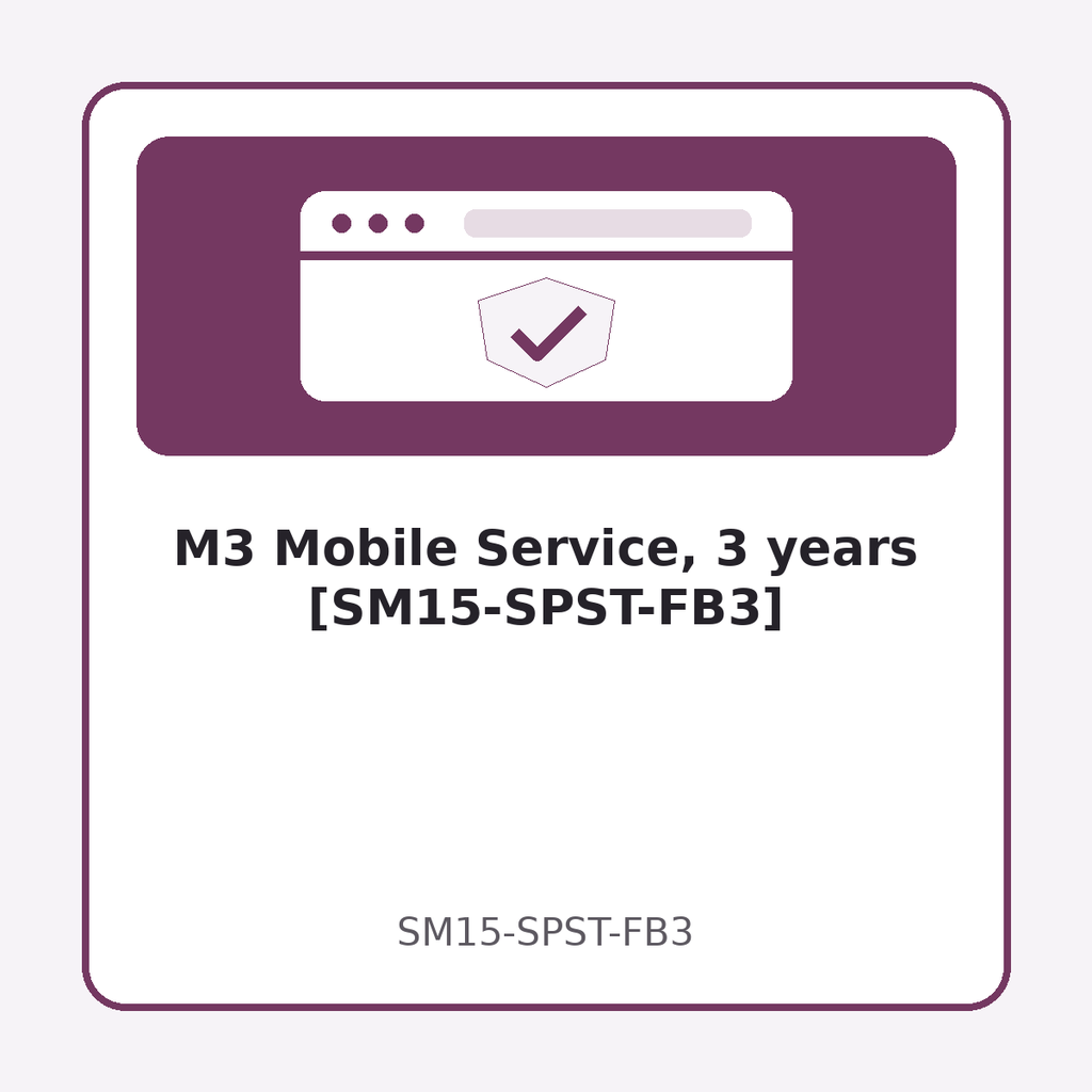 M3 Mobile Service, 3 years [SM15-SPST-FB3]