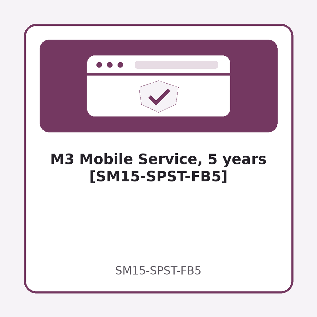 [SM15-SPST-FB5] M3 Mobile Service, 5 years [SM15-SPST-FB5]