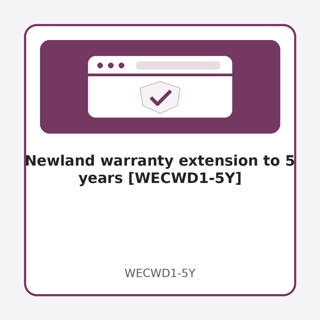 Newland warranty extension to 5 years [WECWD1-5Y]