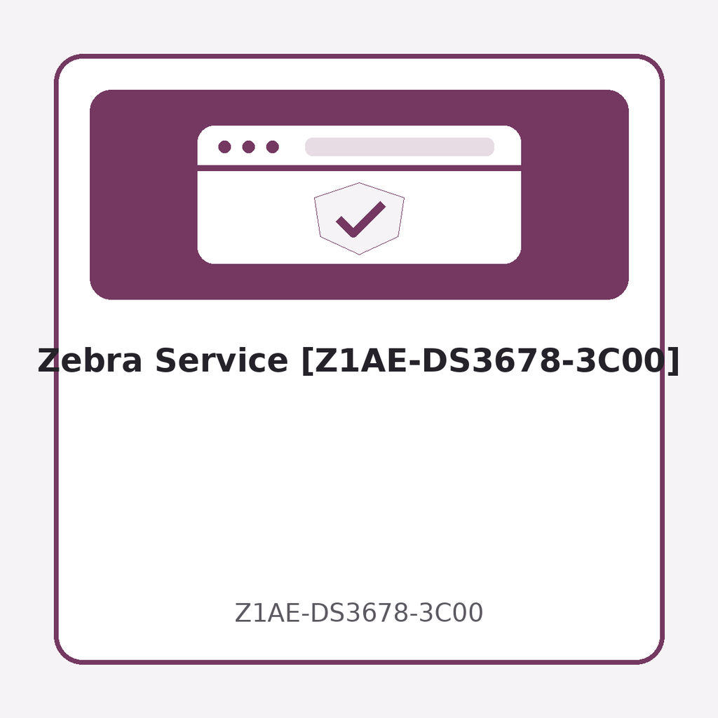 [Z1AE-DS3678-3C00] Zebra Service [Z1AE-DS3678-3C00]