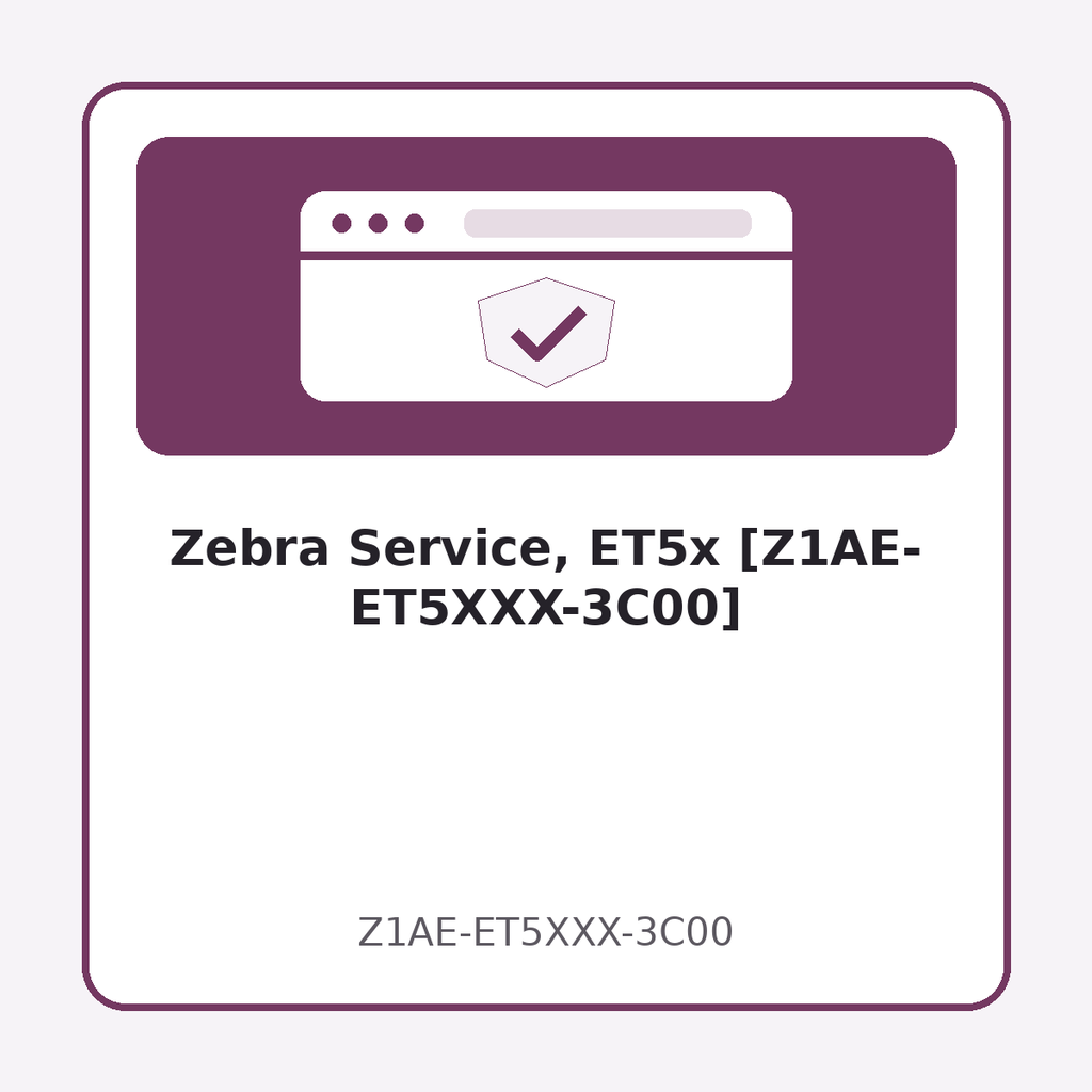 Zebra Service, ET5x [Z1AE-ET5XXX-3C00]