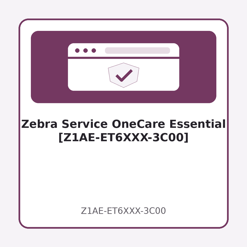 [Z1AE-ET6XXX-3C00] Zebra Service OneCare Essential [Z1AE-ET6XXX-3C00]