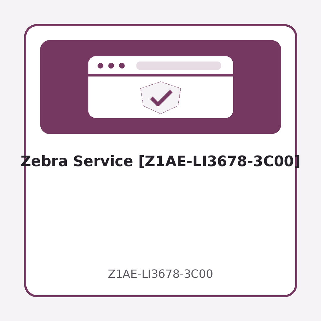 [Z1AE-LI3678-3C00] Zebra Service [Z1AE-LI3678-3C00]