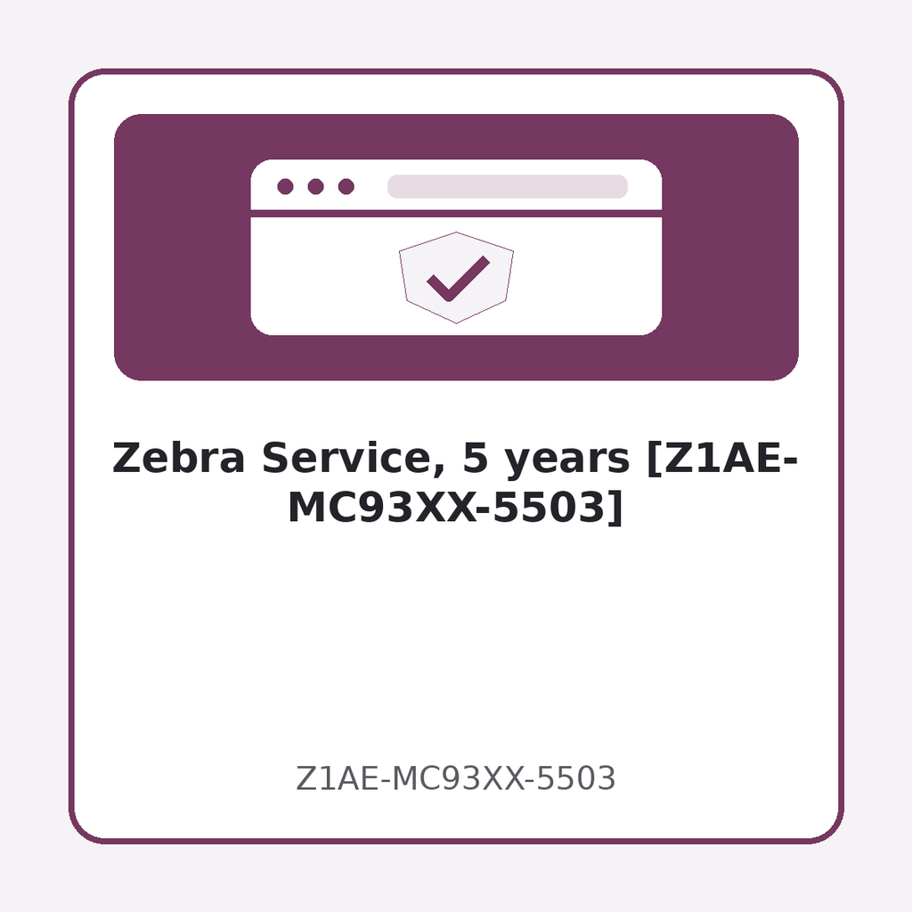 [Z1AE-MC93XX-5503] Zebra Service, 5 years [Z1AE-MC93XX-5503]