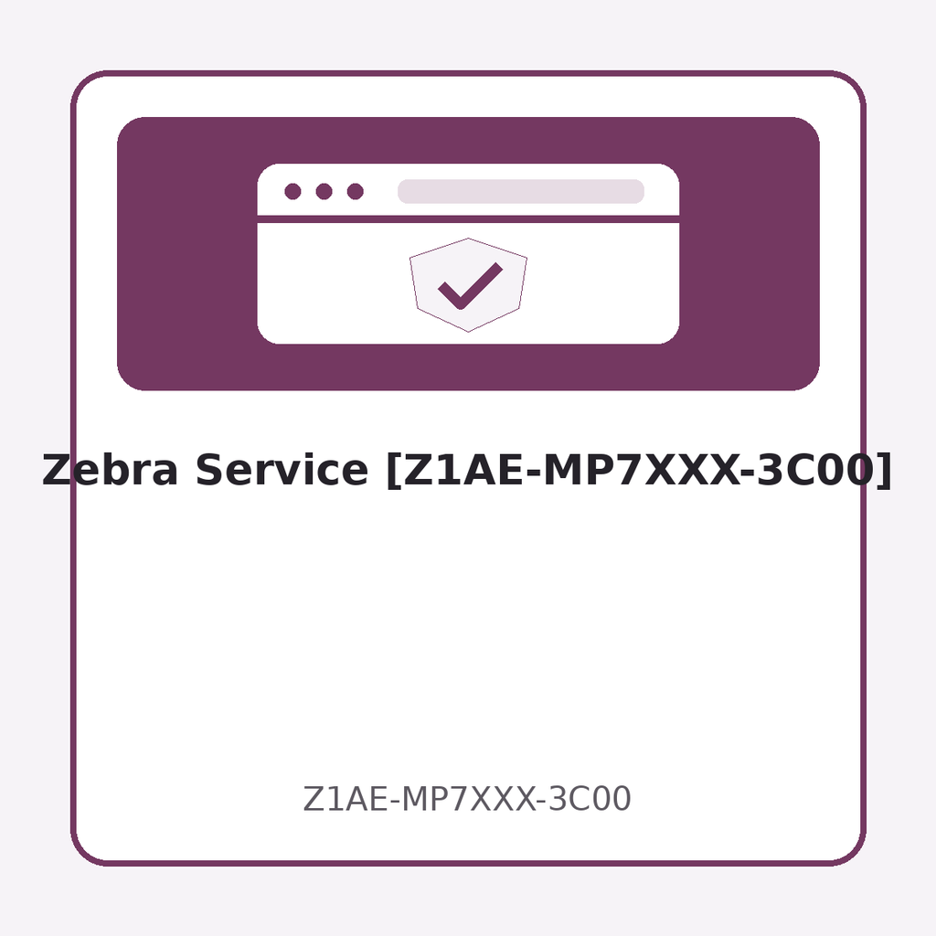 [Z1AE-MP7XXX-3C00] Zebra Service [Z1AE-MP7XXX-3C00]