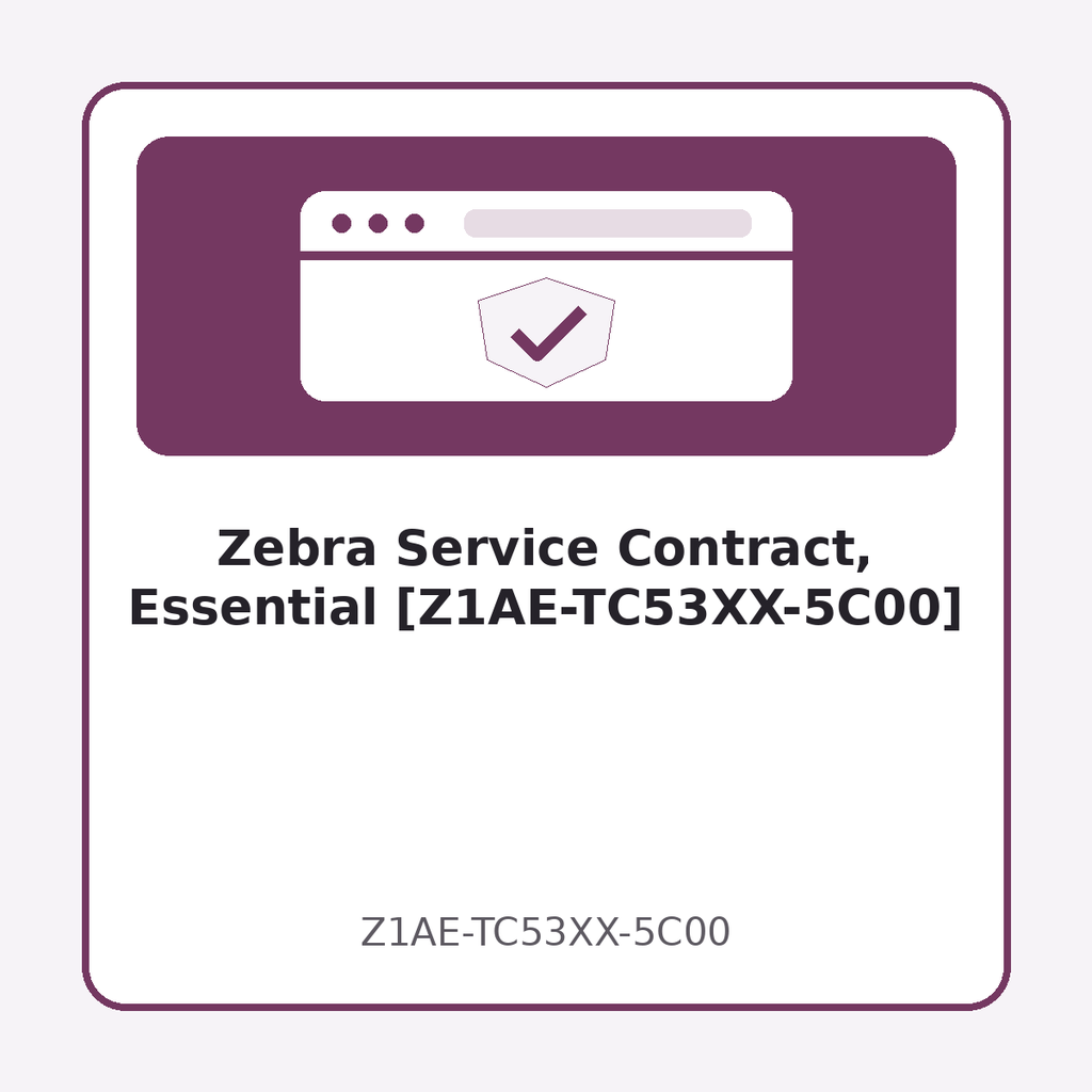 Zebra Service Contract, Essential [Z1AE-TC53XX-5C00]