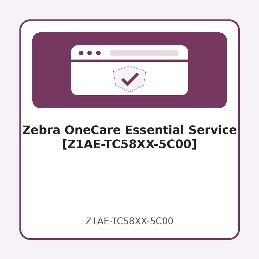 Zebra OneCare Essential Service [Z1AE-TC58XX-5C00]