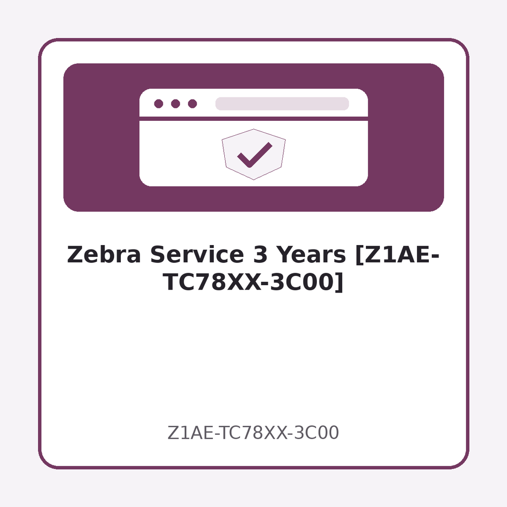 Zebra Service 3 Years [Z1AE-TC78XX-3C00]