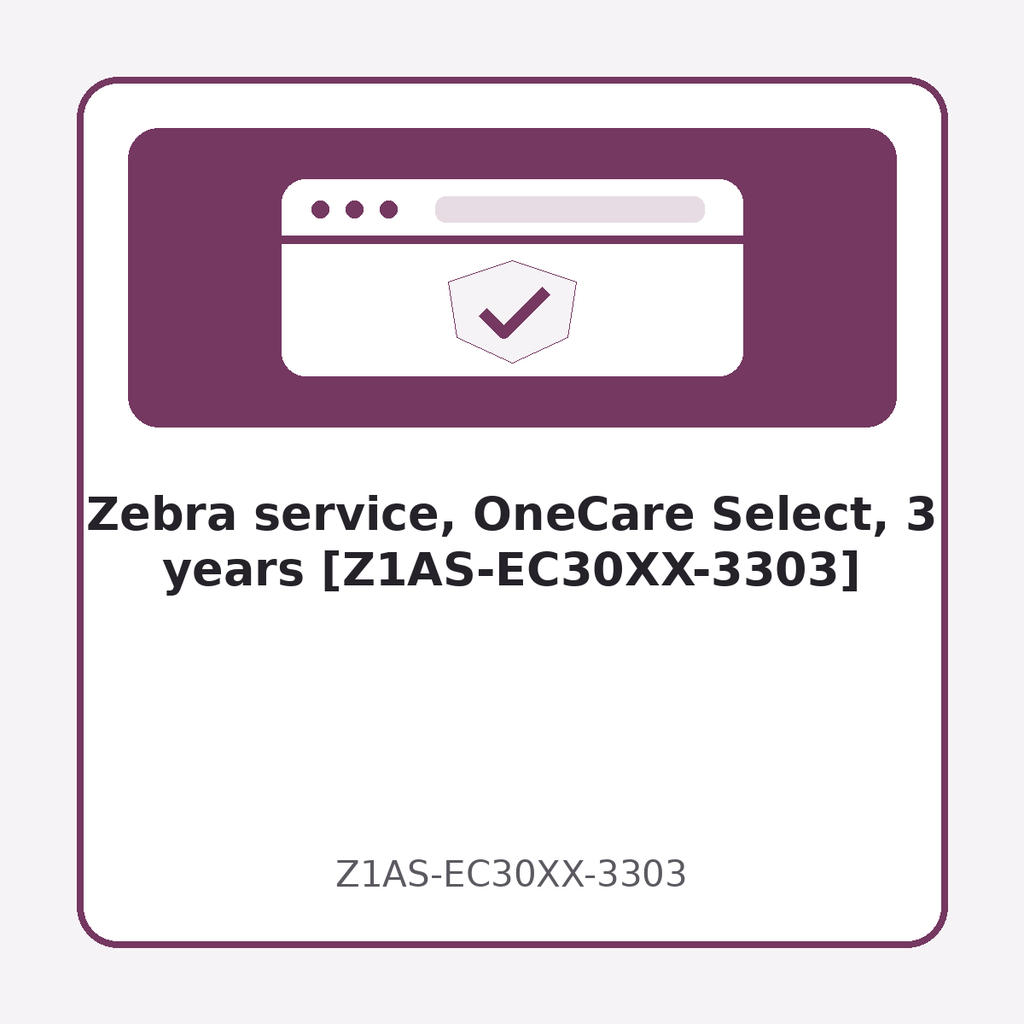 Zebra service, OneCare Select, 3 years [Z1AS-EC30XX-3303]