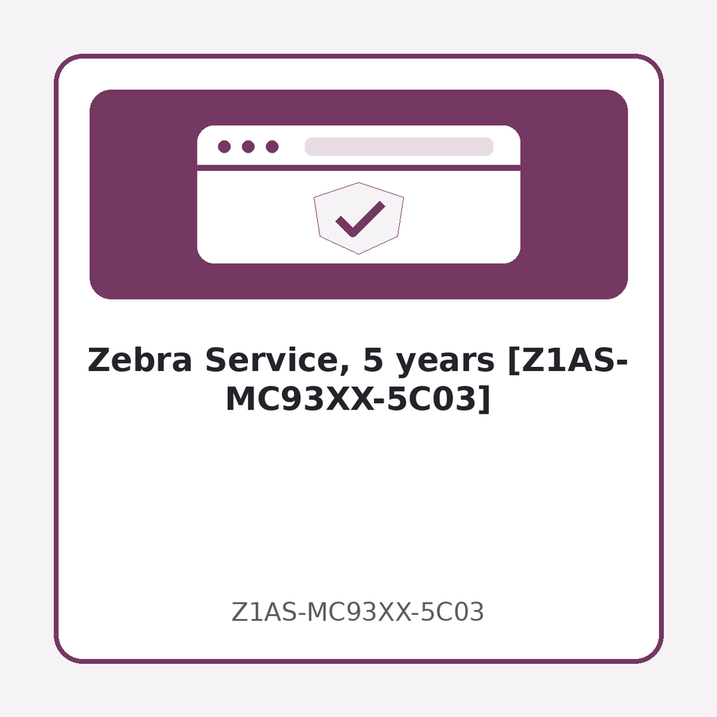 Zebra Service, 5 years [Z1AS-MC93XX-5C03]