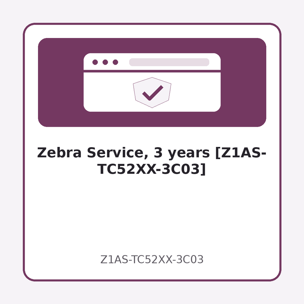 Zebra Service, 3 years [Z1AS-TC52XX-3C03]