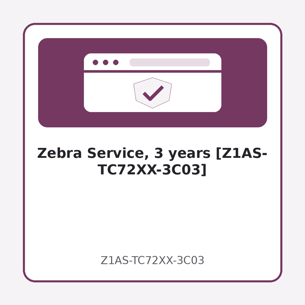 Zebra Service, 3 years [Z1AS-TC72XX-3C03]