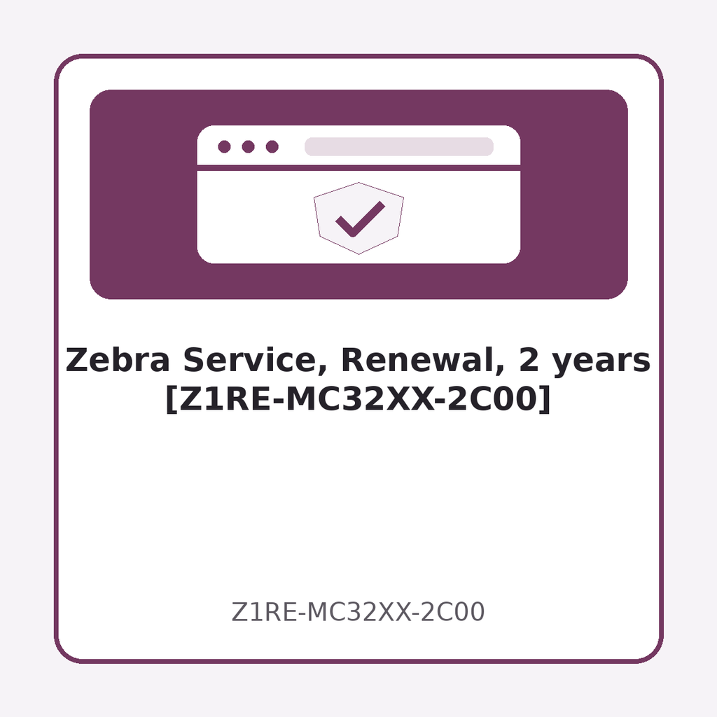 Zebra Service, Renewal, 2 years [Z1RE-MC32XX-2C00]