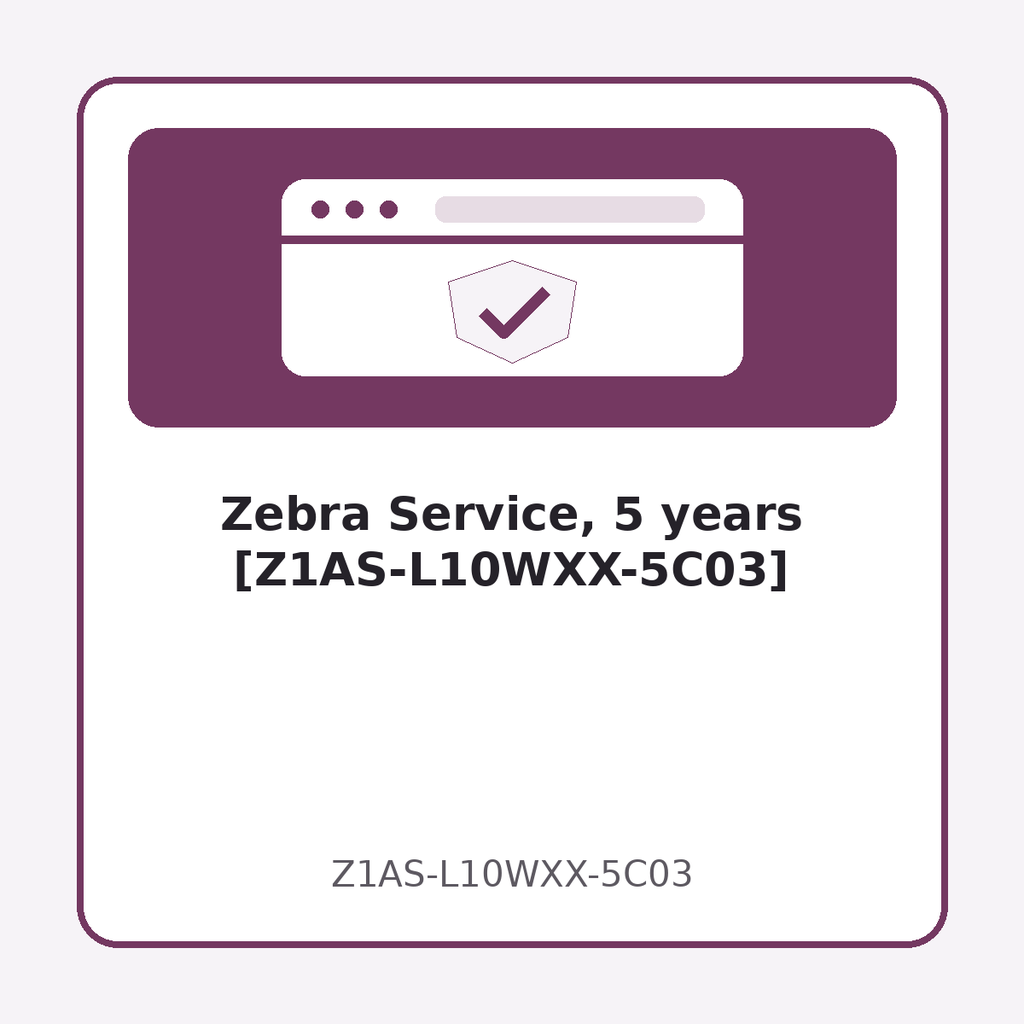 Zebra Service, 5 years [Z1AS-L10WXX-5C03]