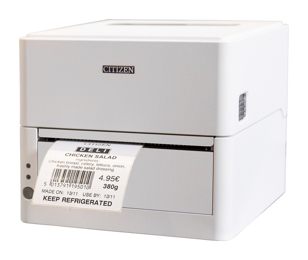 [CLH300SVXEWNXXA] Citizen CL-H300SV, 8 dots/mm (203 dpi), USB, white [CLH300SVXEWNXXA]