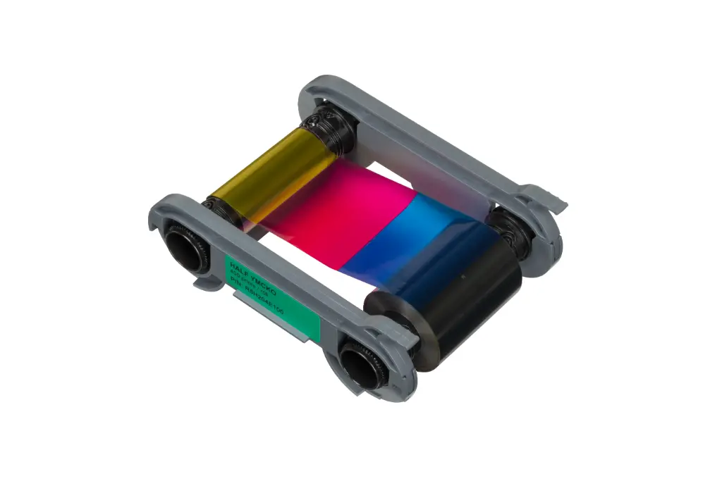 [R5H204E100] Evolis ribbon, 1/2 YMCKO [R5H204E100]