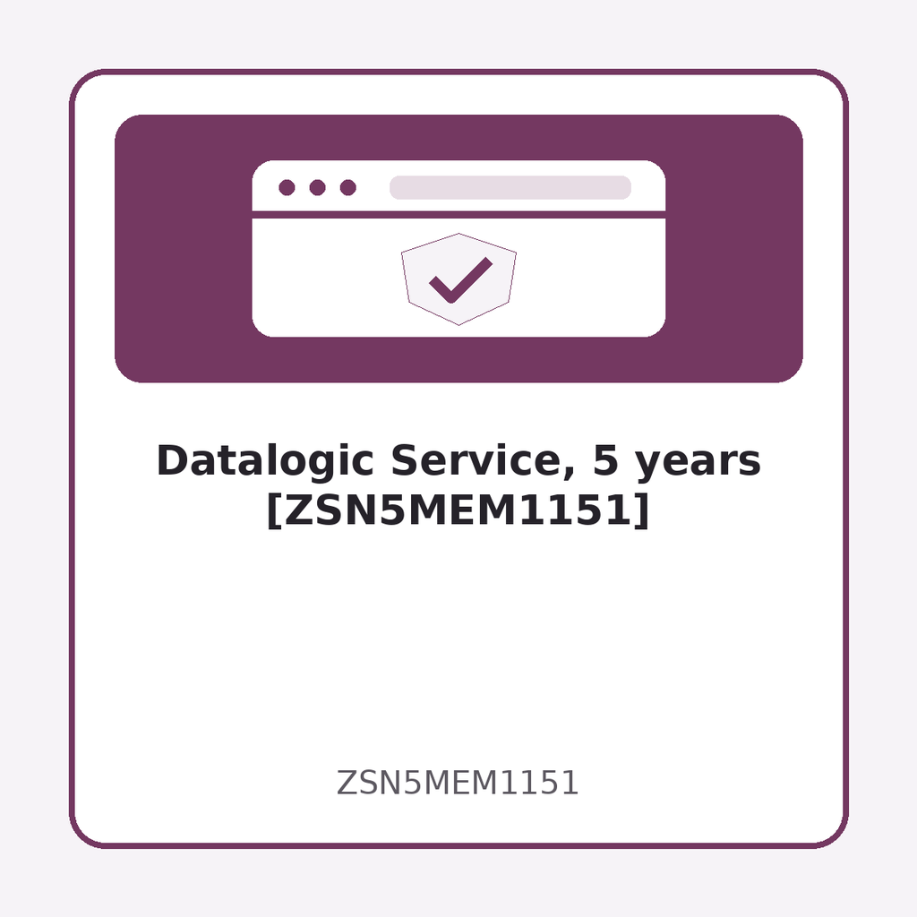 [ZSN5MEM1151] Datalogic Service, 5 years [ZSN5MEM1151]