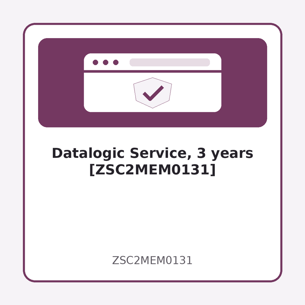 [ZSC2MEM0131] Datalogic Service, 3 years [ZSC2MEM0131]
