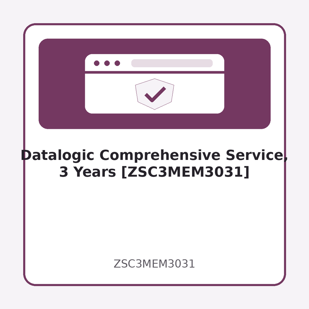 [ZSC3MEM3031] Datalogic Comprehensive Service, 3 Years [ZSC3MEM3031]