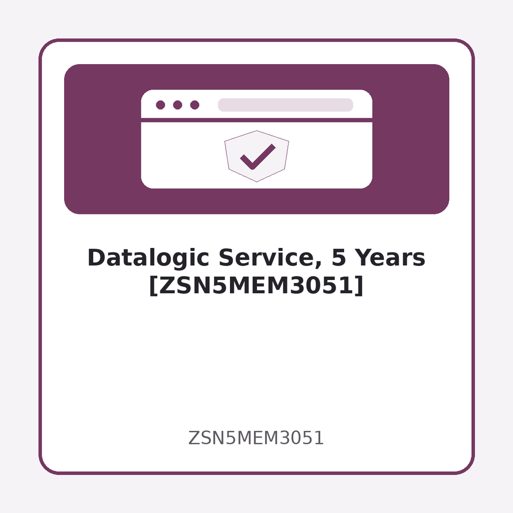 [ZSN5MEM3051] Datalogic Service, 5 Years [ZSN5MEM3051]