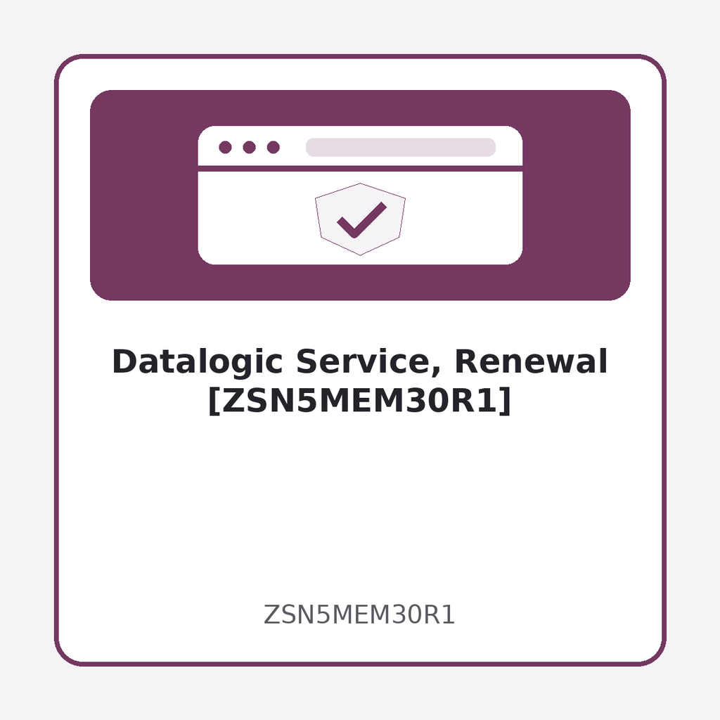 [ZSN5MEM30R1] Datalogic Service, Renewal [ZSN5MEM30R1]