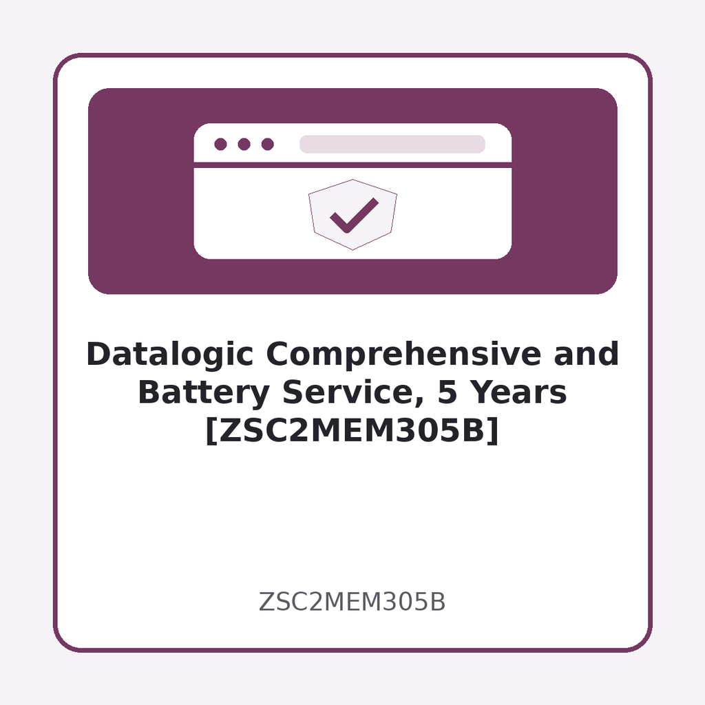 Datalogic Comprehensive and Battery Service, 5 Years [ZSC2MEM305B]