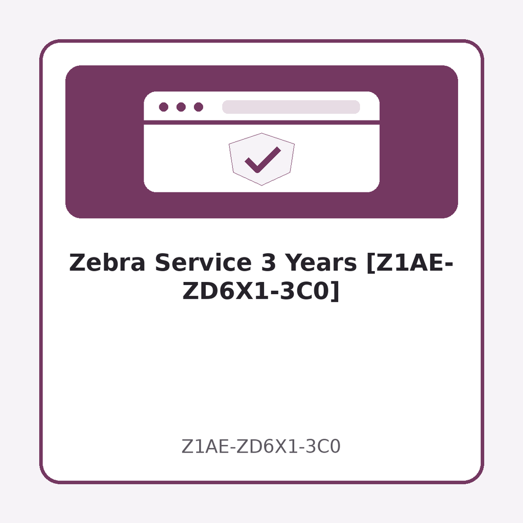 [Z1AE-ZD6X1-3C0] Zebra Service 3 Years [Z1AE-ZD6X1-3C0]