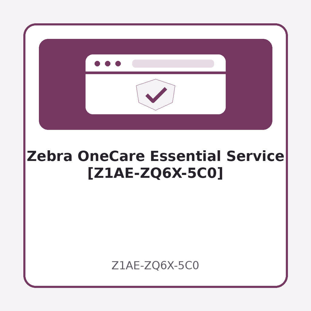 [Z1AE-ZQ6X-5C0] Zebra OneCare Essential Service [Z1AE-ZQ6X-5C0]