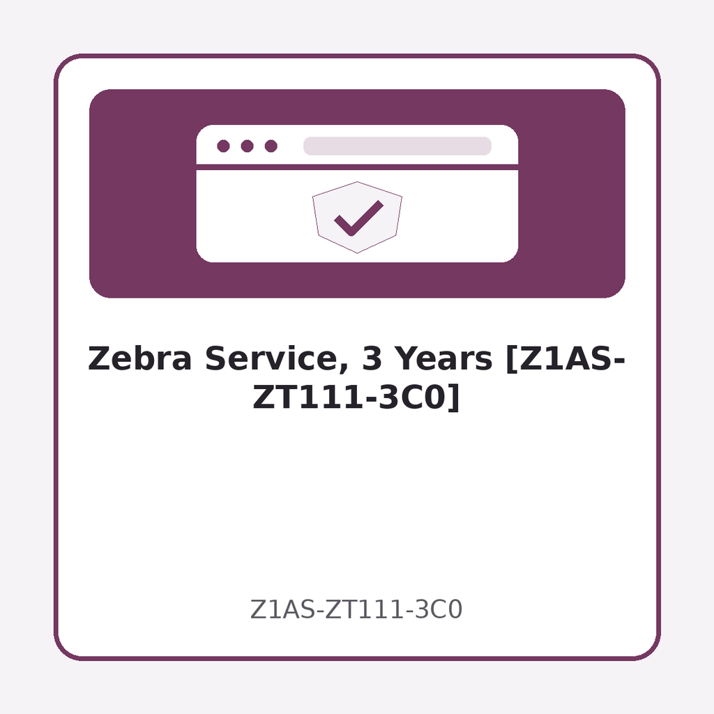 [Z1AS-ZT111-3C0] Zebra Service, 3 Years [Z1AS-ZT111-3C0]