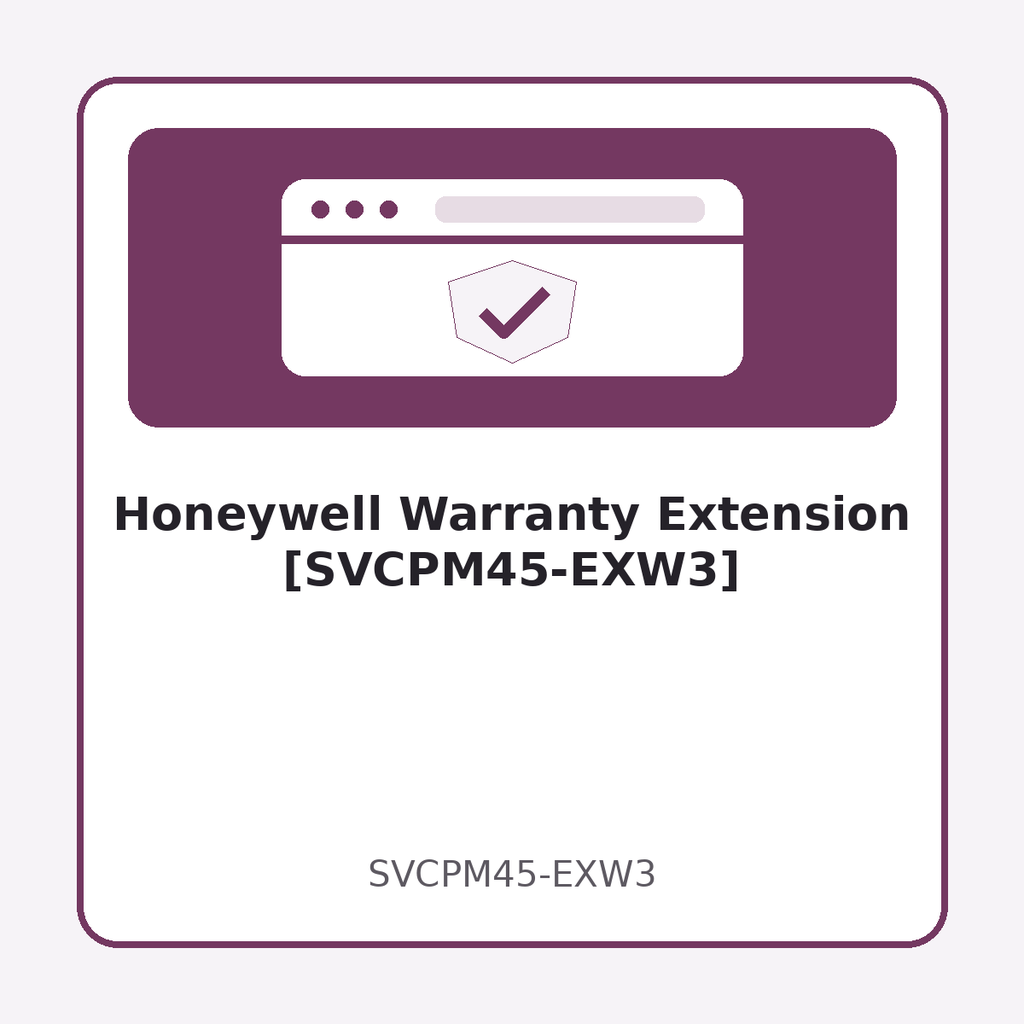 [SVCPM45-EXW3] Honeywell Warranty Extension [SVCPM45-EXW3]