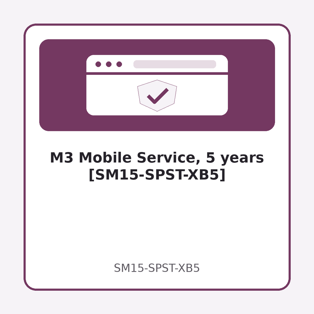 [SM15-SPST-XB5] M3 Mobile Service, 5 years [SM15-SPST-XB5]