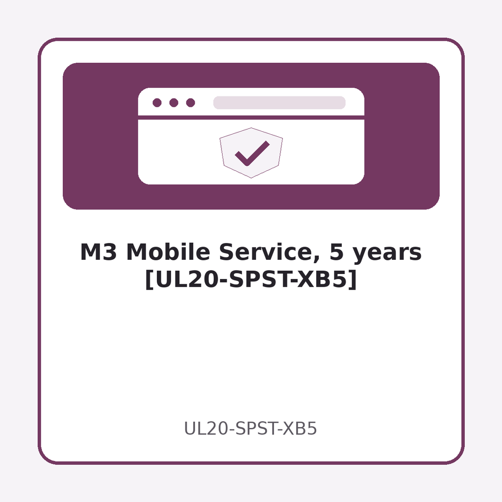 [UL20-SPST-XB5] M3 Mobile Service, 5 years [UL20-SPST-XB5]