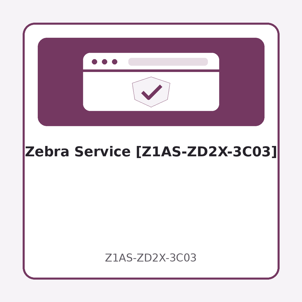 [Z1AS-ZD2X-3C03] Zebra Service [Z1AS-ZD2X-3C03]