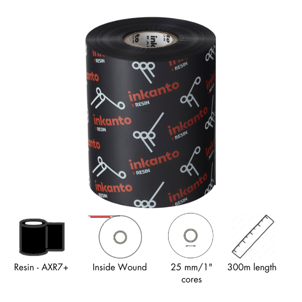 ARMOR thermal transfer ribbon, AXR7+ resin, 65mm, black [T40185IO]