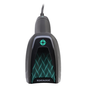 [GD4620-BKK1B-HD] Datalogic GD4620 with Presentation Base, retail/industry, 2D High Density imager, 3GL, Green Spot, vibration, USB, Dual core, cable, IP52, black