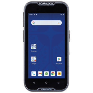 [944900008] Datalogic Memor 11, Green Spot, 2D, 12.7 cm (5''), GPS, Gun, USB-C, BT, Wi-Fi, 4G, NFC, Android, kit (USB), GMS, black