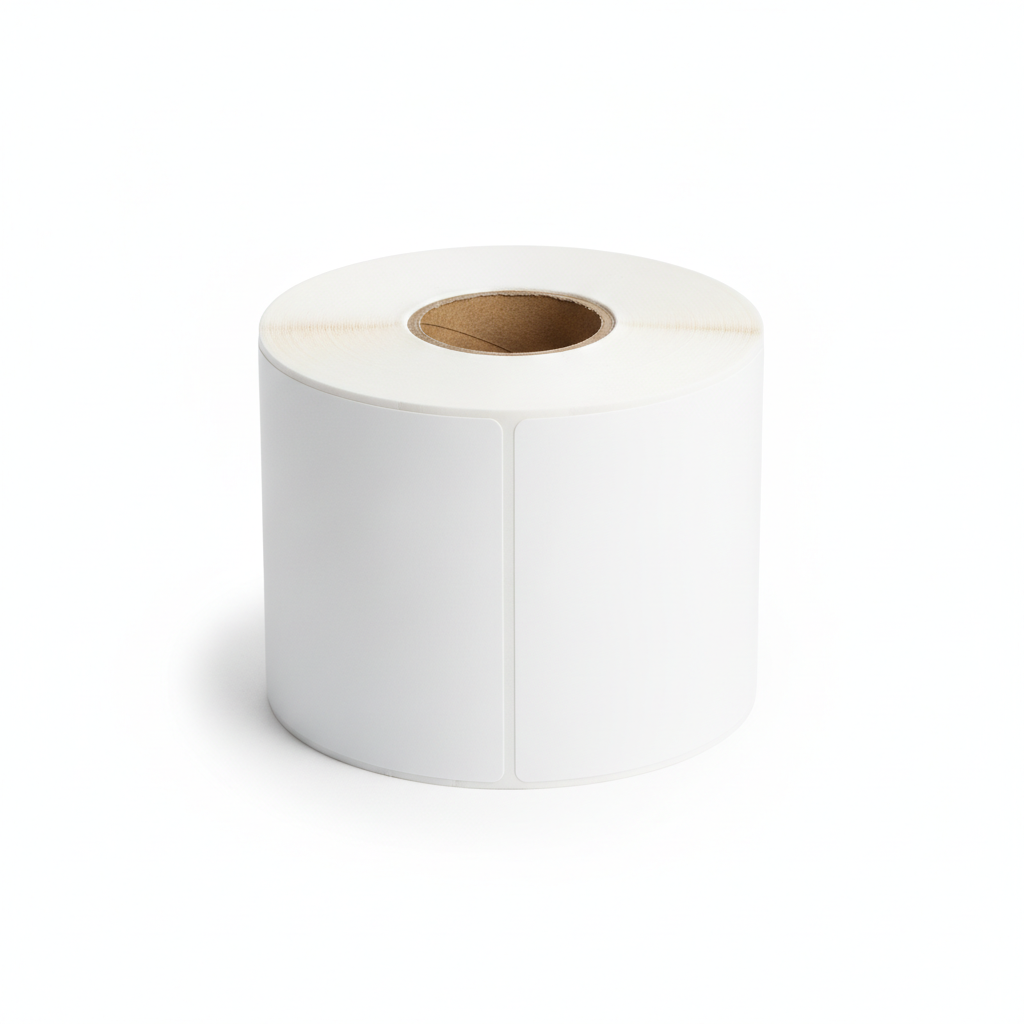 [T0304-01ON] Pre-cut blank white labels (75 mm x 100 mm, 250 per roll)