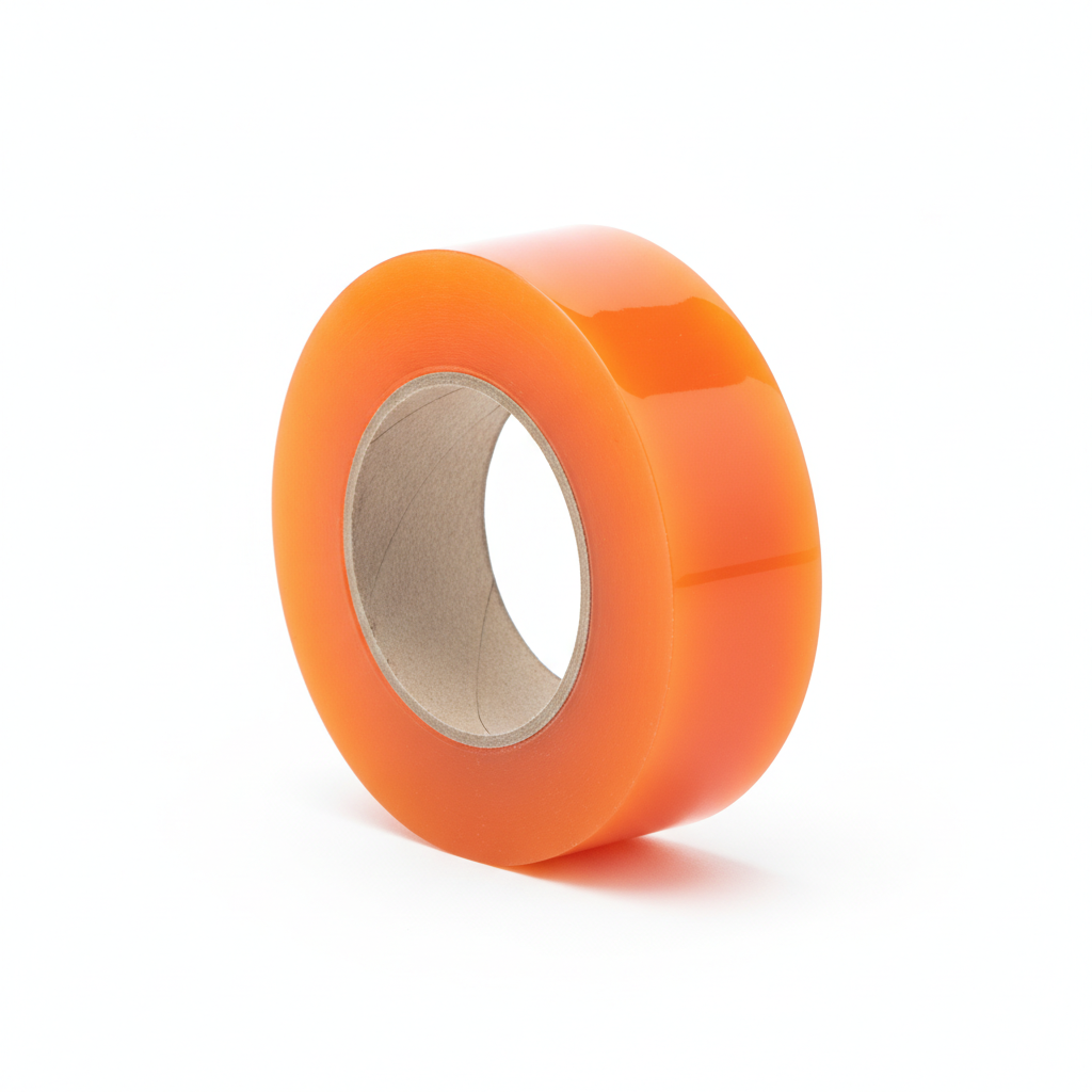 Transparent orange premium vinyl tape (100 mm)