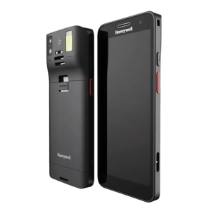 Honeywell CT37 mobile computer, 6" display, Android, 8GB RAM, 128GB storage, Wi-Fi 6E, 2D FlexRange imager, IP65/IP68, black, desinfectable.