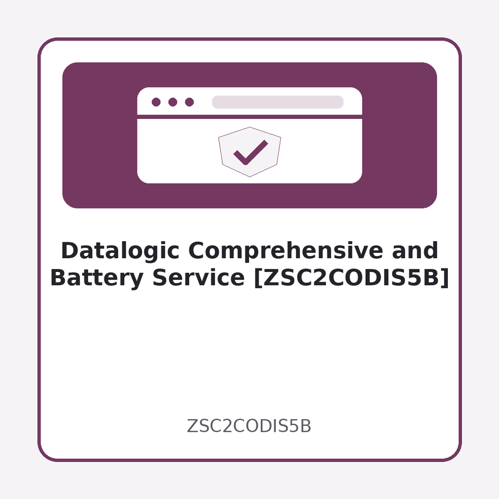 [ZSC2CODIS5B] Datalogic Comprehensive and Battery Service [ZSC2CODIS5B]